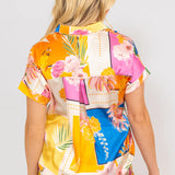 Tropical Button Up Top
