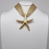 Mesh Cord Starfish Necklace