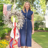 American Flag Wreath Sash-Long