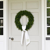 Fig and Dove 24" Boxwood Wreath