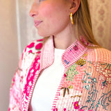 Makayla Pink City Quilted Jacket