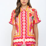 Ellis Button Down Shirt & Short Set