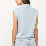 Modal Blend Sleeveless Zip Up Set