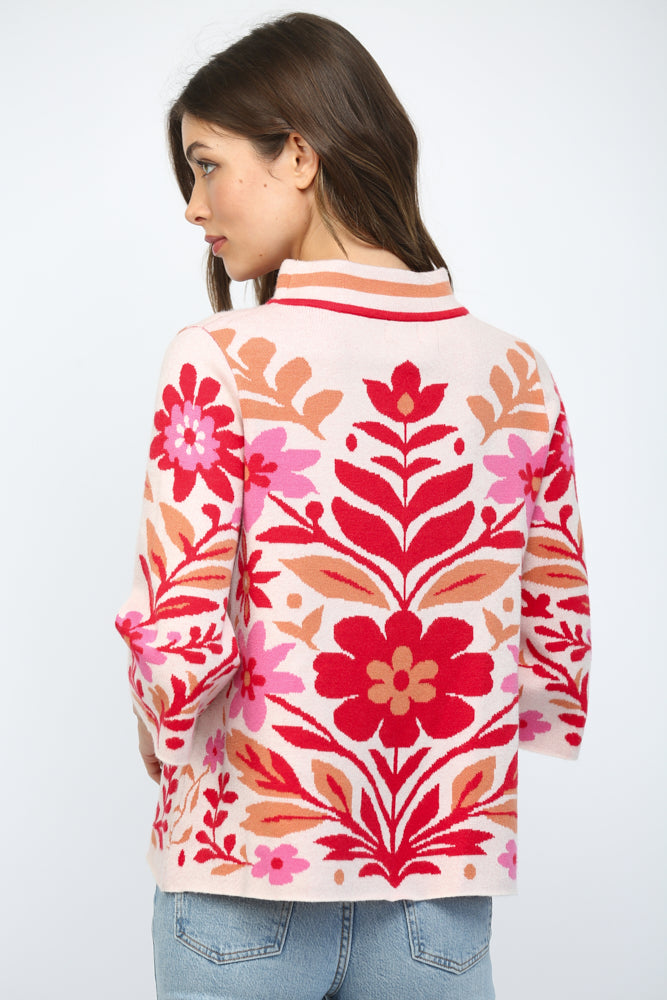 June Floral Sweater
