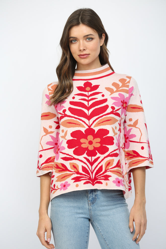 June Floral Sweater