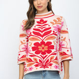 June Floral Sweater