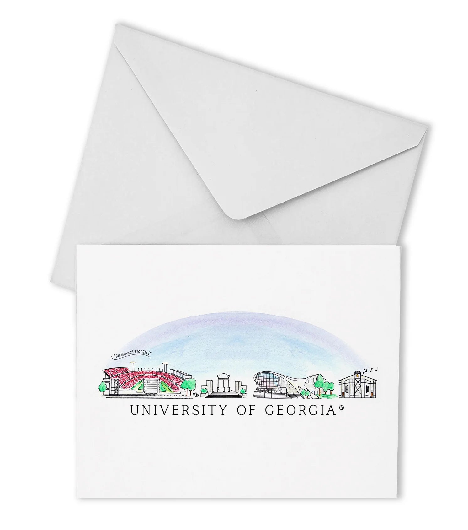 School Skyline Boxed Note cards