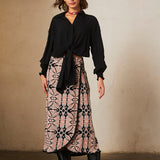 Chelsea Geometric Midi Skirt