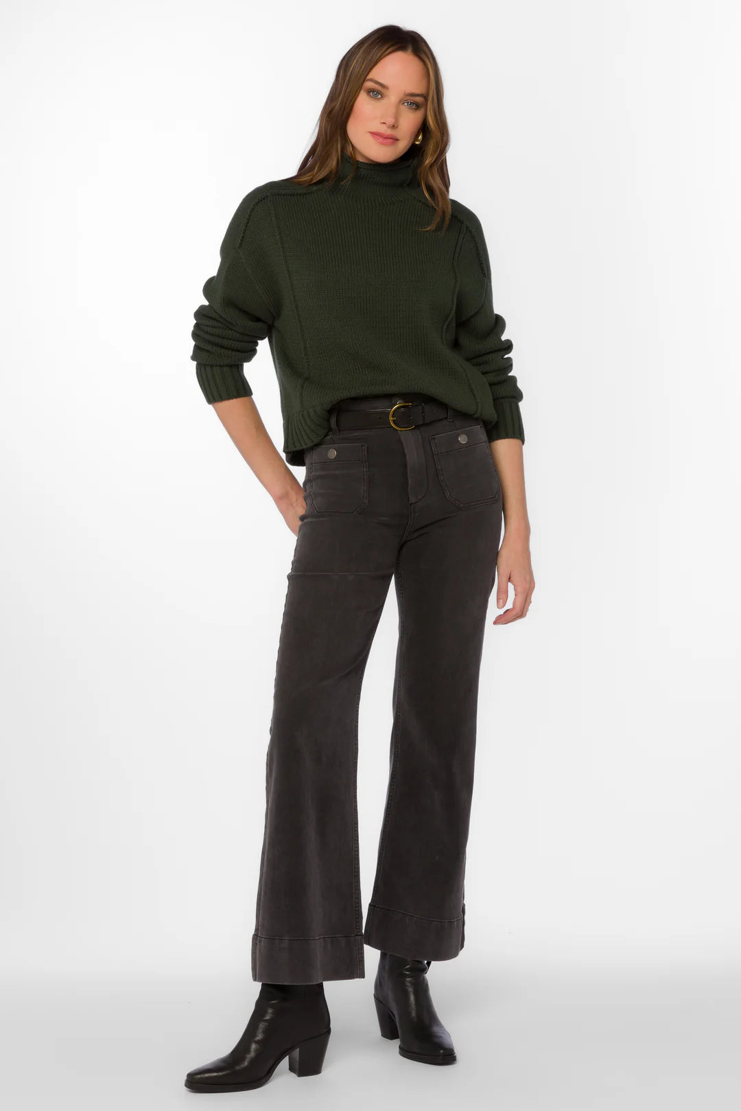 Gia High Rise Black Jean