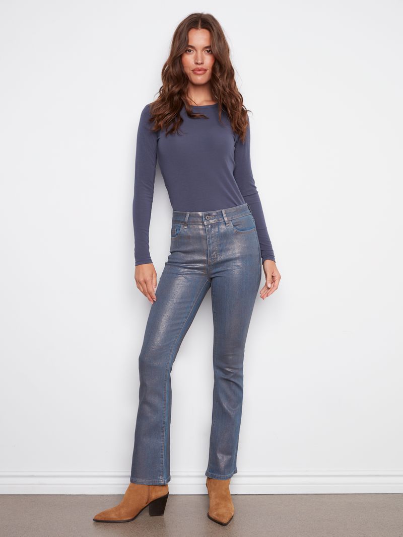 Foil Pocket Stretch Pants