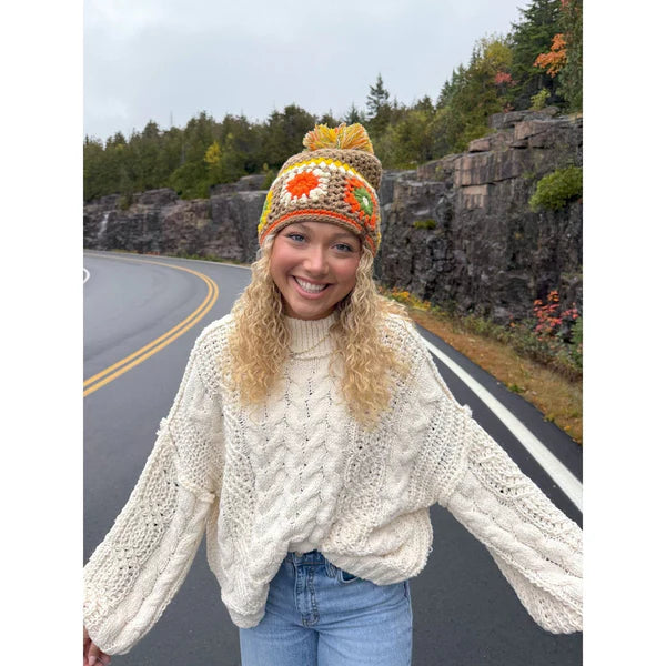 Crochet Pom Beanie