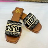 Georgia Gameday Sandals