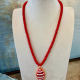 Vibrant Beaded Fish Necklace