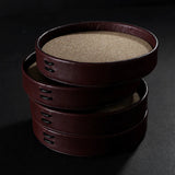 Set of 4 Leather Coasters