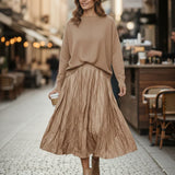 Blaire Crinkle Satin Skirt
