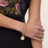 Centered Medallion Toggle Bracelet