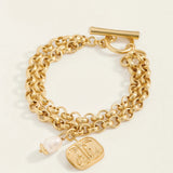 Kirk's Bluff Toggle Bracelet Pearl