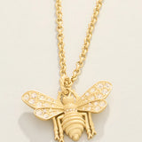 Vintage Bee Necklace 24"
