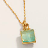 Marion Square Necklace 18" Sea Foam