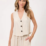 Linen Frenchie Vest