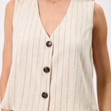 Linen Frenchie Vest