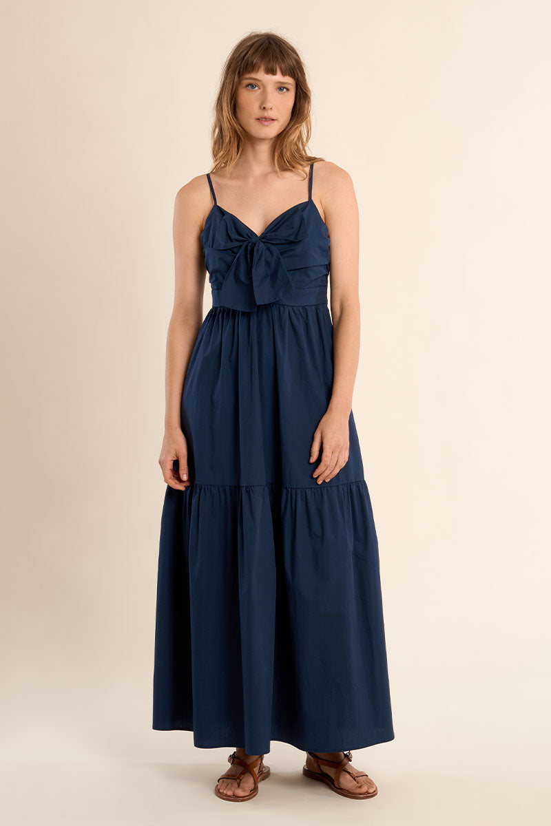 blue bow maxi dress Joy Bow Maxi Dress main image 0