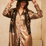 khloe Metallic Shirt