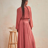 Kimberly Pleated Palazzo Pants