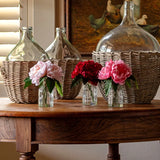 Peonies Set in Clear Vase