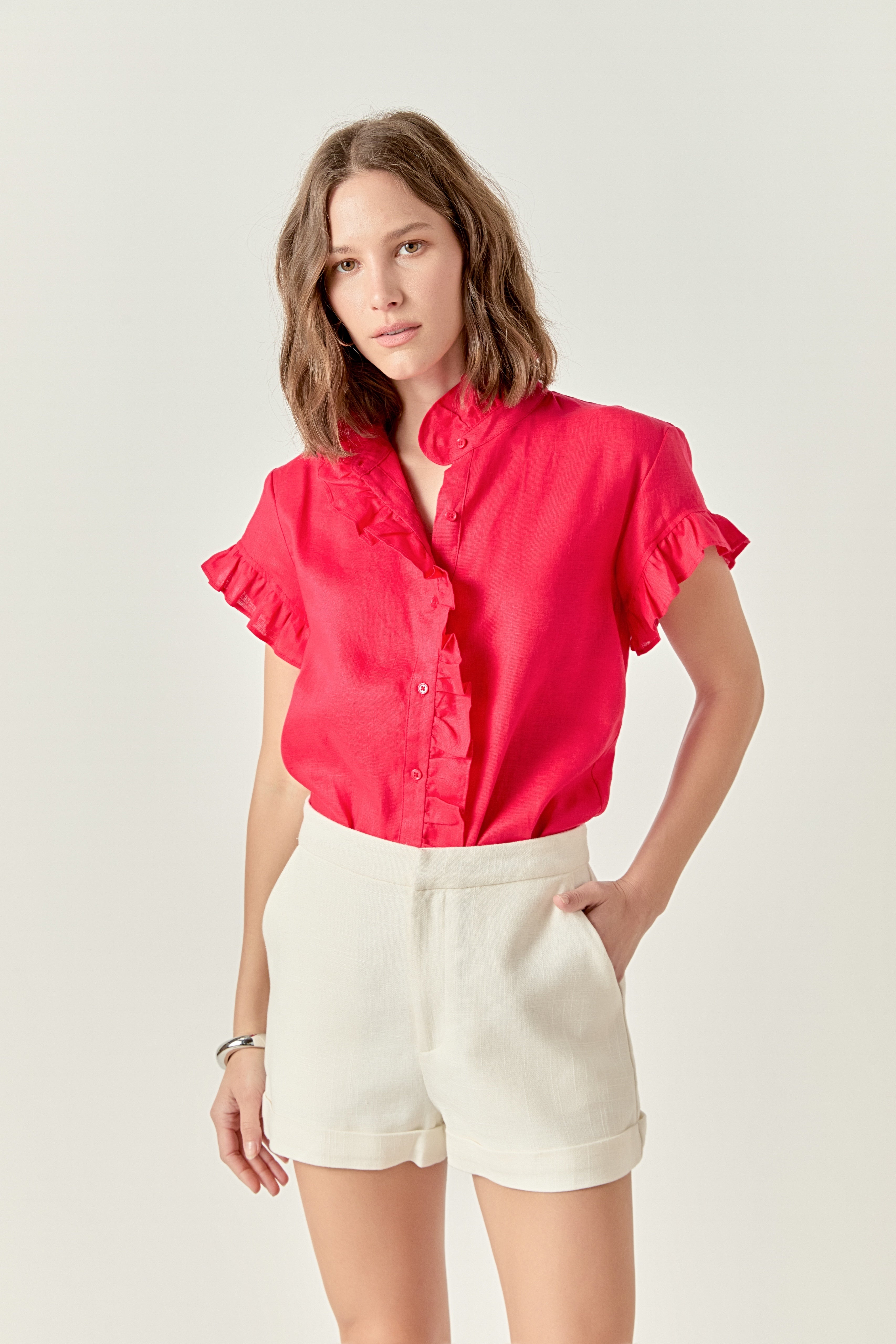 Draya Ruffle Shirt