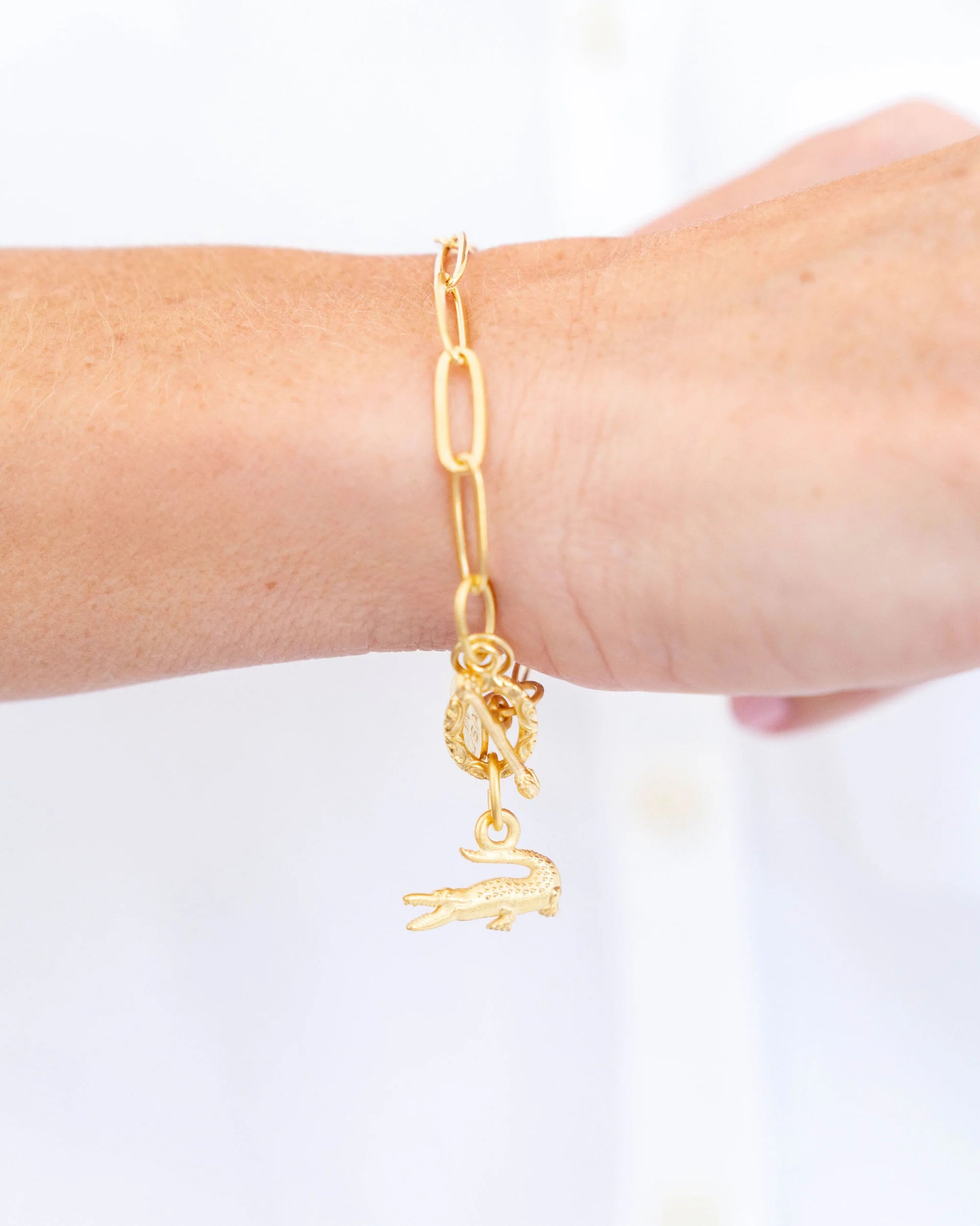Alligator Paper Clip Bracelet
