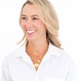 Alligator Intaglio Toggle Necklace