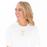 Jerusalem Cross Medallion Necklace