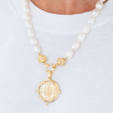 Jerusalem Cross Medallion Necklace