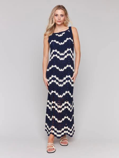 Crochet Sleeveless Maxi Dress