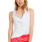 Jersey Ruffle Neck Top