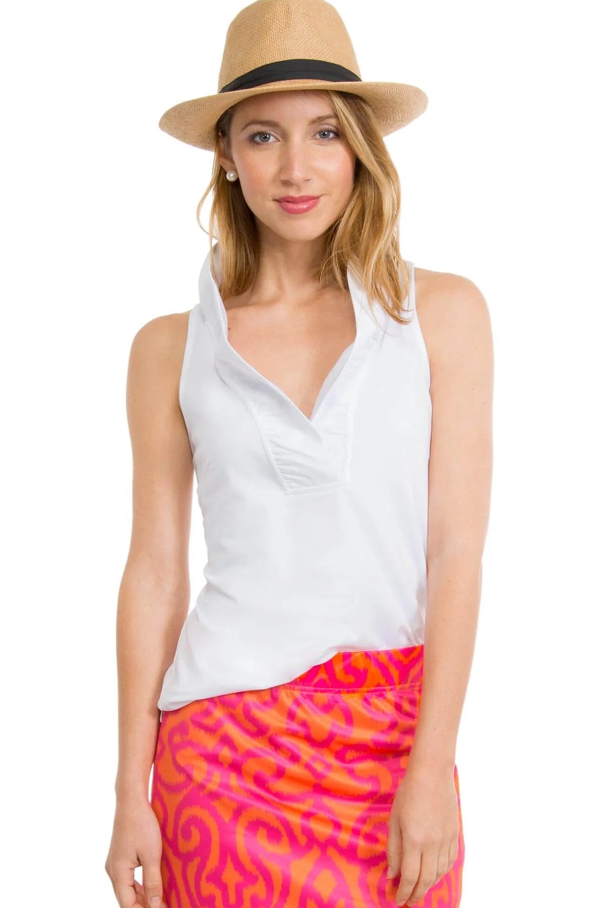 Jersey Ruffle Neck Top
