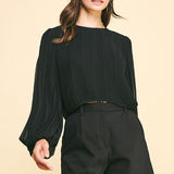 Adalyn Pleated Blouse