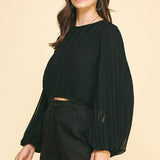 Adalyn Pleated Blouse