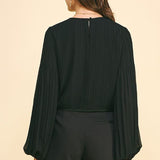 Adalyn Pleated Blouse