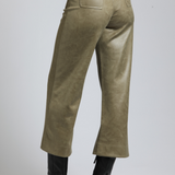 Vegan Leather Wide Leg Pant