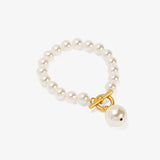 Pearl Charm and Toggle Bracelet