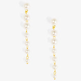 Graduated Pearl Linear Drop Earring