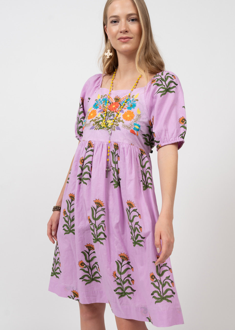 Violeta Puff Sleeve Floral Dress
