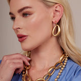 Ines Puffy Link Short Necklace