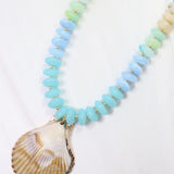 Brea Stone Beaded Shell Necklace