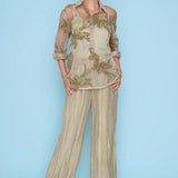 Sequined Embroidered Shirt