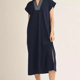 Drop Shoulder Midi Dress