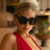 FREYERS/ Portofino Oversized Cat Eye Sunglasses