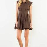 Amara Short Sleeve Zipper Dress